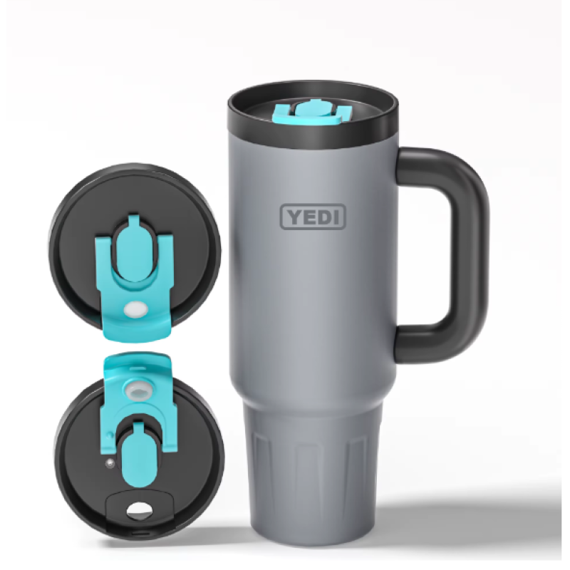 YEDI BPA Free 40oz Insulated Tumbler Double Wall Vacuum Insulated Tumbler Stainless Steel Travel Mug with Handle and Lid