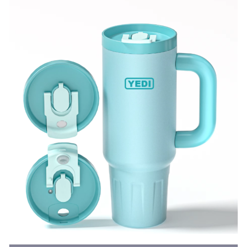 YEDI 40oz Tumbler Cup with Handle and Flip Straw Leak Proof Resistant Water Bottle-Reusable Insulated Hydro Tumbler