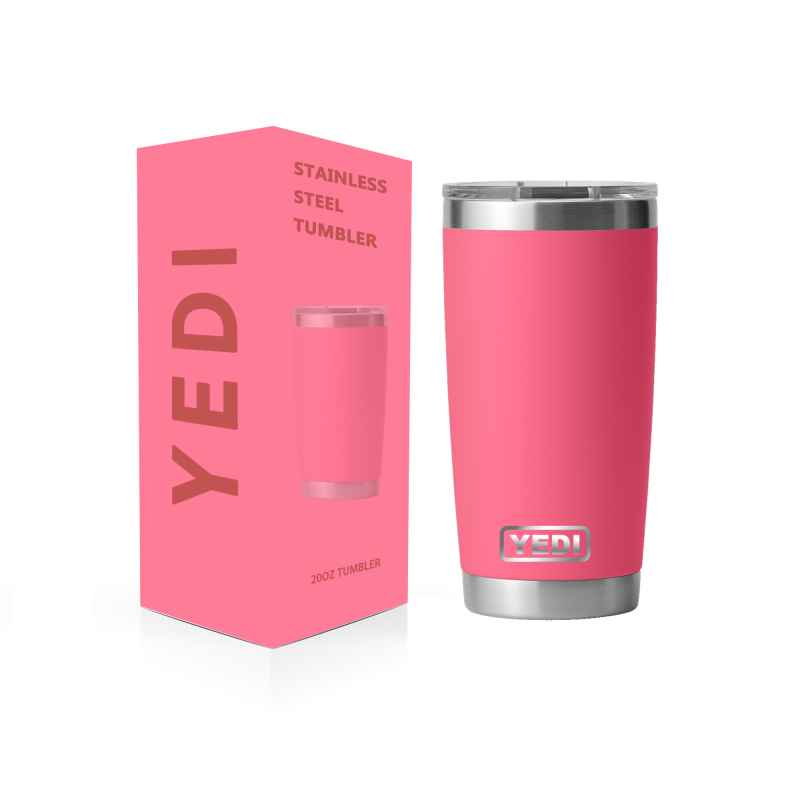 YEDI Custom logo 20oz Stainless Steel Tumbler Double Wall Insulated Travel Coffee Mug 20oz Tumbler Cup With Magnetic Slide Lid