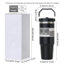 YEDI Custom logo 20OZ Travel Coffee Mug Stainless Steel 30oz Thermos 30oz Cup Flip Straw Tumbler with Handle