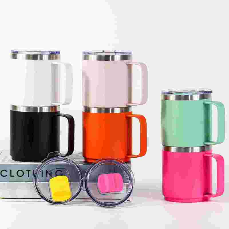 YEDI New Arrival 10oz Sublimation Coffee Tumbler Stackable 8oz for Mugs with Magnetic Slide Lid 10 Piece Set on Sale