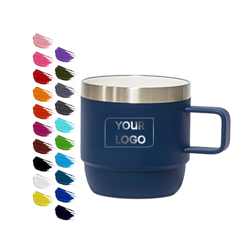 YEDI Großhandel 6oz stapelbarer Edelstahl vakuumisolierter Schnaps-Teebecher mit Deckel Kaffeebecher mit Keramikauskleidung