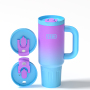 YEDI 2025 Free Samples Travel Mug 40oz Stainless Steel Double Wall Vacuum Insulated Custom Coffee Cups 40 oz Tumbler With Handle