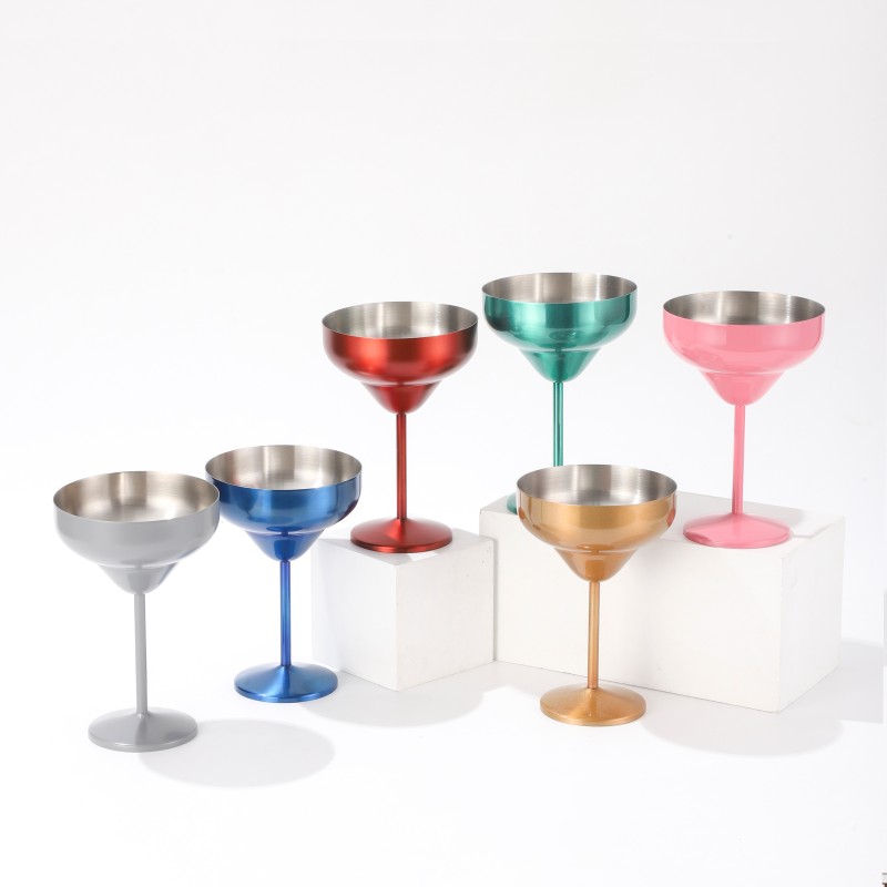 YEDI Custom Double Wall Stainless Steel Cocktail Glass with Insulated Vacuumb for Beach Pool Vacation Customizable Logo