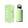 YEDI 1/2 Gallon Double Wall Stainless Steel Vacuum Insulated Water Jug Growler Lid for Camping Travel Hot Thermal Logo