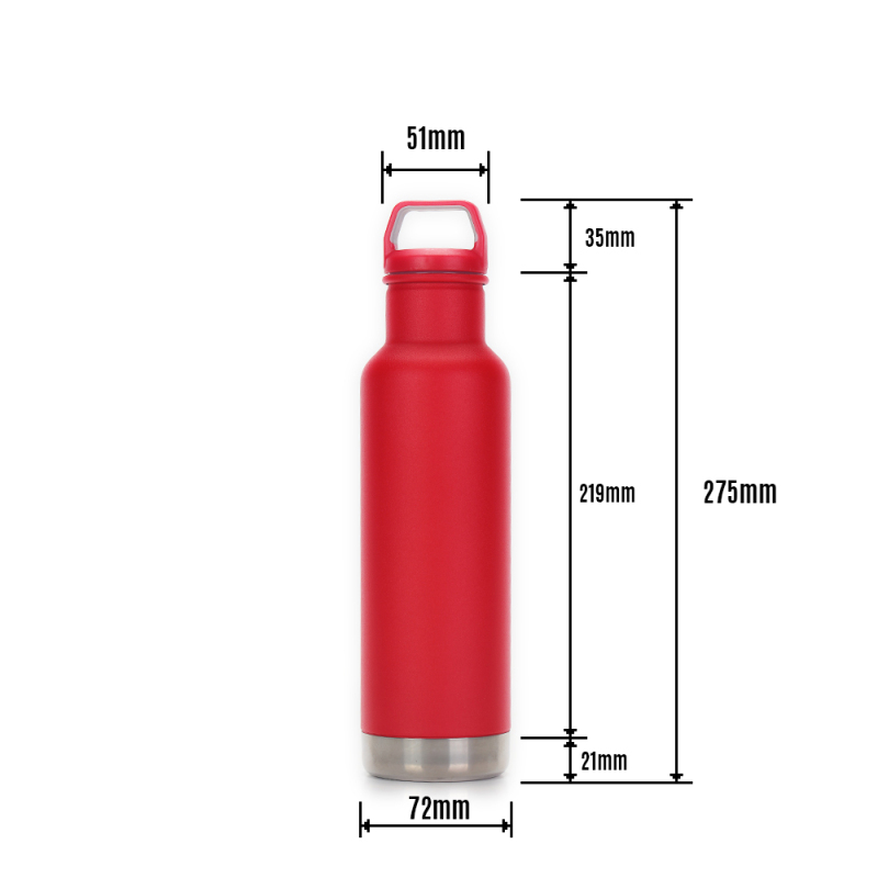 YEDI 21oz Standard Mouth Stainless Steel Vacuum Insulated Water Bottle Leakproof Travel Water Bottle