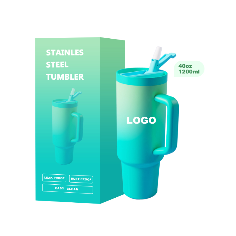 YEDI Stainless Steel Water Bottle with Patented Handle Flip Straw Leak-Resistant Insulated Tumbler Featuring Rubber Base