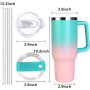 YEDI American Flag Design Adventure H2.0 Tumbler With Handle Stainless Steel 40oz Water Bottle Vacuum Insulated Travel Cup