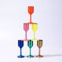 100ml Stainless Steel Champagne Flutes Custom Color Rubber Base Available