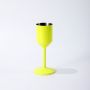 100ml Stainless Steel Champagne Flutes Custom Color Rubber Base Available