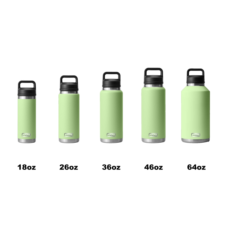 Bouteille isotherme réutilisable à double paroi en acier inoxydable YEDI personnalisée de 18 oz, 26 oz, 36 oz, 46 oz, 64 oz