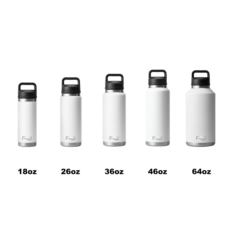 Bouteille isotherme réutilisable à double paroi en acier inoxydable YEDI personnalisée de 18 oz, 26 oz, 36 oz, 46 oz, 64 oz