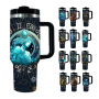 YEDI 40oz H2.0  Tumbler Stainless Steel Double Wall True Air-proof Tumbler Constellation Pattern Travel Mug