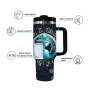 YEDI 40oz H2.0  Tumbler Stainless Steel Double Wall True Air-proof Tumbler Constellation Pattern Travel Mug