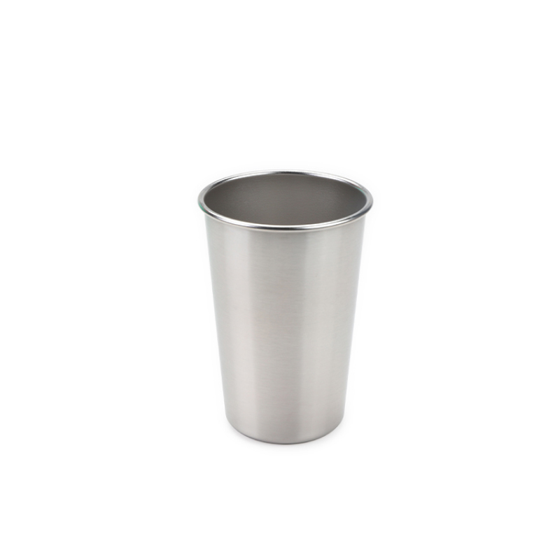 YEDI 16 Ounce Stainless Steel Pint Cups Shatterproof Cup Tumblers Unbreakable Metal Drinking Glasses for Bar, Home, Restaurant