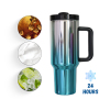 YEDI 40oz Classic Car Cup Mug UV DTF Wraps Waterproof Vinyl Stickers Compatible with Camping Tumblers