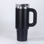 YEDI 40oz Double Wall Stainless Steel Tumbler Handle Straw Christmas Thermo Water Bottle Coffee Mug Customizable Logo Vacuum Cup