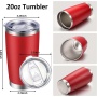 YEDI Wholesale Double Wall Stainless Steel 20oz Tumblers Cups with Magnetic Slide Lid Powder Coated Coffee Tumbler 20 oz