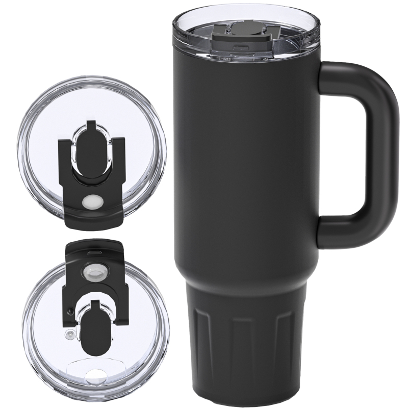 40oz Tumbler with Handle Double Wall Vacuum 304 Stainless Steel Customize logo Water Bottle Drinkware  20oz 30oz 40oz