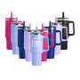 40oz Tumbler with Handle Double Wall Vacuum 304 Stainless Steel Customize logo Water Bottle Drinkware  20oz 30oz 40oz