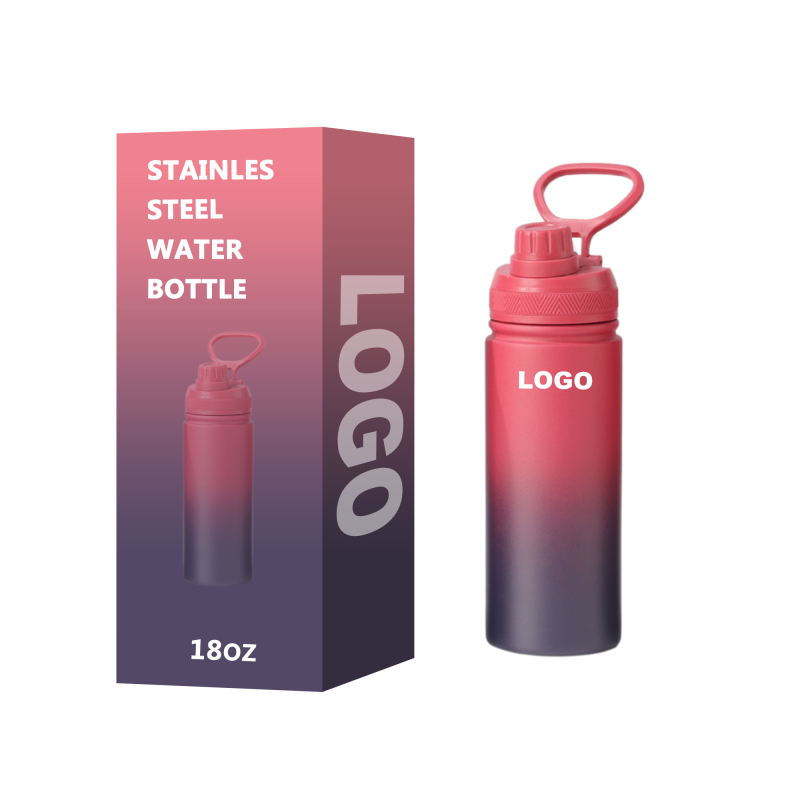 New Color Matching 32oz Stainless Steel Double Wall Insulated Water Bottle with Lid BPA Free Vacuum Bottle with Silicone Boot