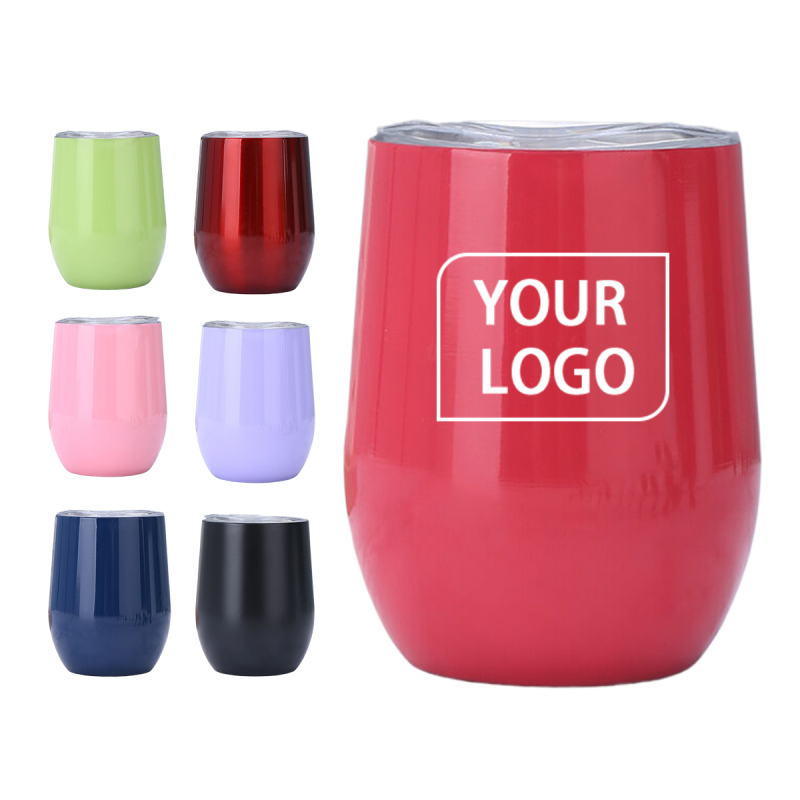 12oz 350ml Customizable Stainless Steel Tumbler Christmas Beer Coffee Mug Spill-Proof Small Tumbler for Party