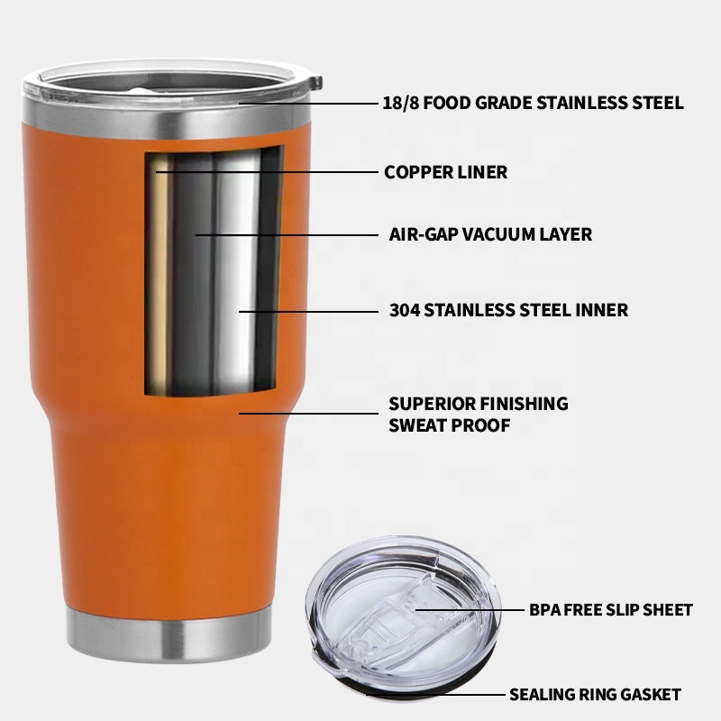 Maunfactura Wholesale 30oz Double Wall Stainless Steel Thermal Travel Cup Vacuum Flask Thermos Travelling Mug for Gift