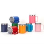 YEDI 12oz Coffee Mug with Lid & Handle Insulated Vacuum Camp Coffee Cup Stainless Steel Travel Mug Hot and Cold Thermal