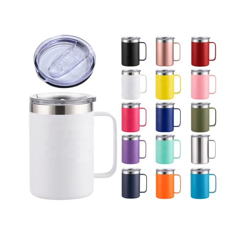YEDI 12oz Coffee Mug with Lid & Handle Insulated Vacuum Camp Coffee Cup Stainless Steel Travel Mug Hot and Cold Thermal