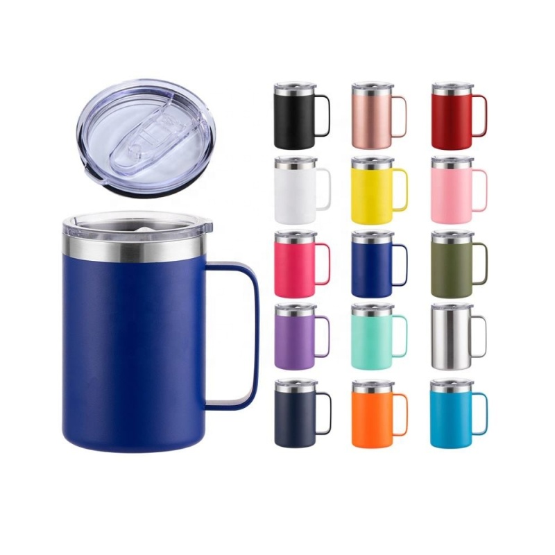 YEDI 12oz Coffee Mug with Lid & Handle Insulated Vacuum Camp Coffee Cup Stainless Steel Travel Mug Hot and Cold Thermal