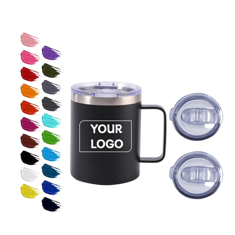 YEDI 12oz Coffee Mug with Lid & Handle Insulated Vacuum Camp Coffee Cup Stainless Steel Travel Mug Hot and Cold Thermal