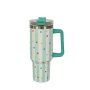 YEDI 40 oz Stainless Steel Insulated Vacuum Travel Tumbler Newest Design with Handle Lid Straw for Home & Camping