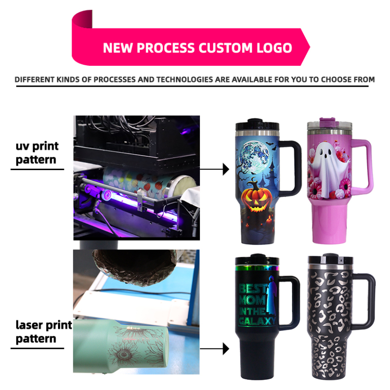 2025 Custom Logo 30 Oz Tumbler Stainless Steel Vacuum Insulated Metal Travel Mug Thermo Coffee Cup 30oz Tumbler With Handle Logo