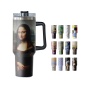 Tumbler H4.0 Leopard Print Stainless Steel Vacuum Insulated Tumbler with Lid for Iced Beverages Art Series