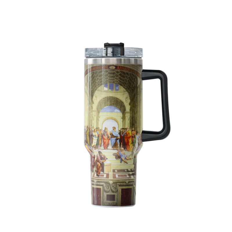 Tumbler H4.0 Leopard Print Stainless Steel Vacuum Insulated Tumbler with Lid for Iced Beverages Art Series