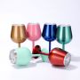 OEM 300ml  Stainless Steel Insulated Martini Glasses Double Wall Insulated Cocktail Tumbler Wine Glasses