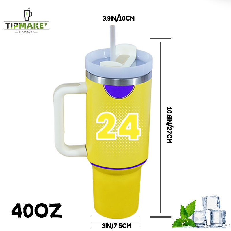 Лидер продаж YEDI 40 унций, вакуумная дорожная кружка из нержавеющей стали с двойными стенками, ручкой и крышками
