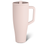 40oz Slim Double Wall Vacuum Insulated Travel Mug Leakproof Tumbler with Handle and Straw for On-the-go Use