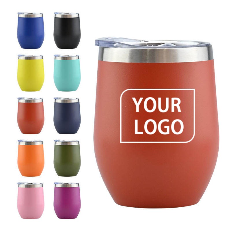 Christmas Beer Coffee Mug Spill-proof Small Tumbler Customizable Stainless Steel for Party 12oz 350ml Mugs Plastic Cups with Lid