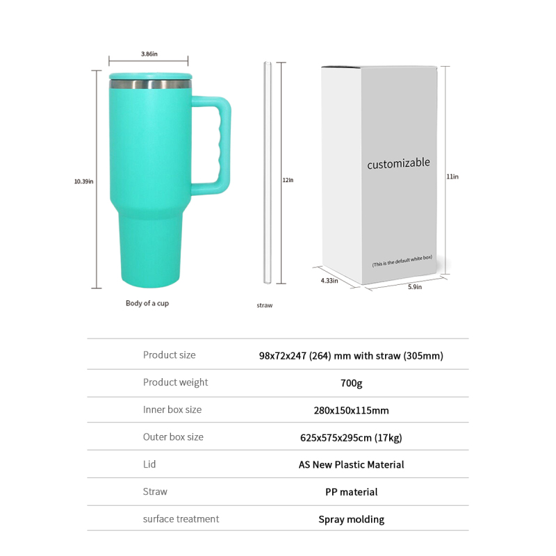 YEDI H3.0 40oz Insulated Travel Mug Stainless Vacuum Metal Cup with Lids and Straw for Camping