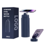 YEDI Customised Gym Water Bottle BPA-Free Stainless Steel Vacuum Holder with Phone Holder Feature