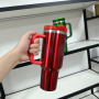 H2.0 in Stock 40oz Travel Coffee Mug Red Green Christmas Tumbler for Laser Engraved Christmas Vacation Tumbler for Sublimation