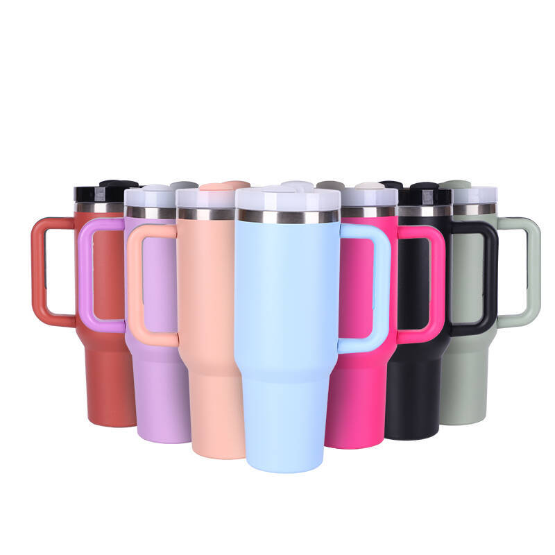 YEDI 40 Oz H2.0 Tumbler Stainless Steel Double Wall Vacuum Leak Proof Coffee Tumbler Mugs Outdoor Coffee Travel Mug