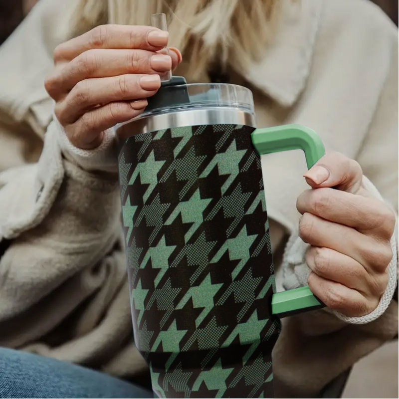 YEDI 40oz Tumbler with Handle and Straw Stainless Steel Insulated Reusable Lid Straw Water Bottle Vacuum Travel Coffee Mug Cup