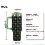 YEDI 40oz Tumbler with Handle and Straw Stainless Steel Insulated Reusable Lid Straw Water Bottle Vacuum Travel Coffee Mug Cup