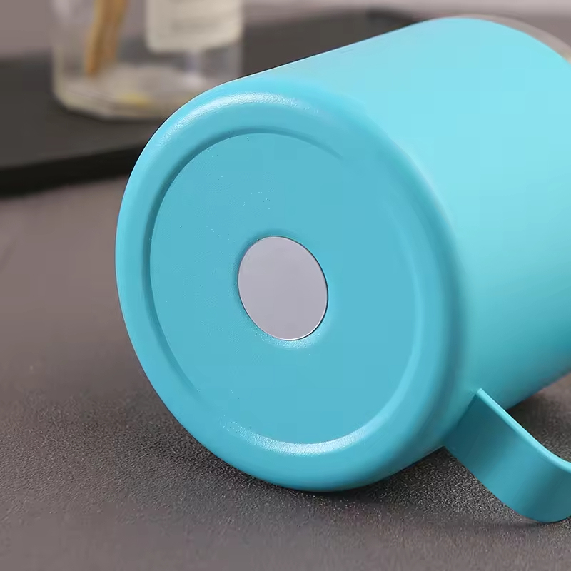 YEDI China Supplier 14 oz Custom logo Double Wall Vacuum Insulated Coffee Mug with Handle and Lid Stainless Steel Coffee Mug