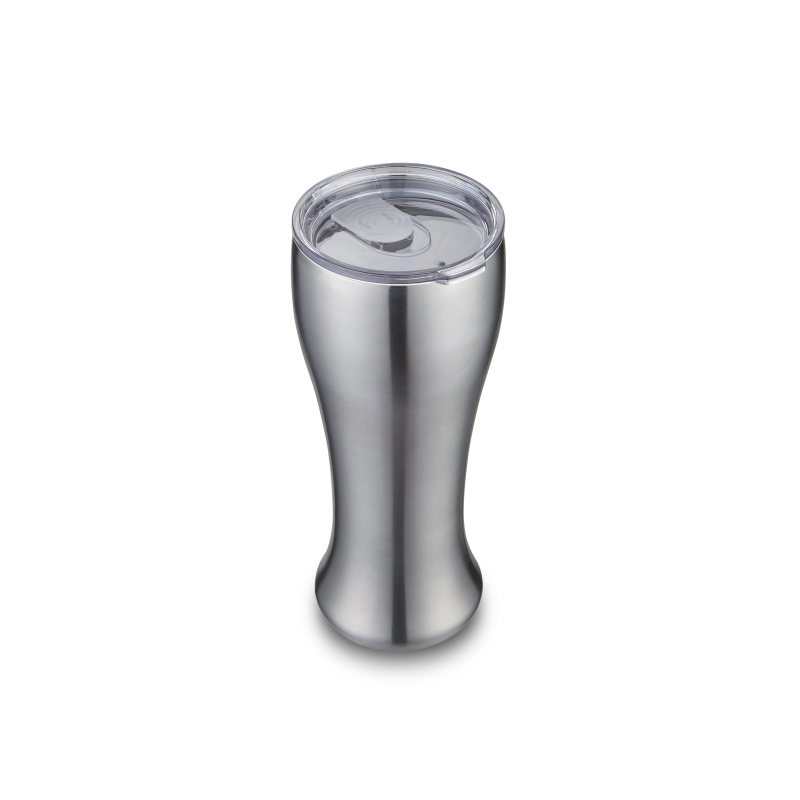 YEDI Autobecher, schmal, 20 ml, Edelstahl, vakuumisoliert, auslaufsicher, passt in die meisten Auto-Getränkehalter