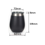 Wholesale 10oz Stainless Steel Wine for Mugs with Silicone Base and Dustproof Lid for Wine Enthusiasts