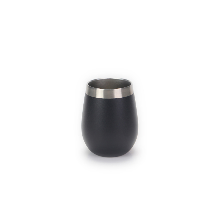Wholesale 10oz Stainless Steel Wine for Mugs with Silicone Base and Dustproof Lid for Wine Enthusiasts