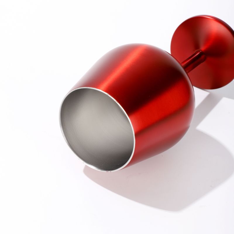 Hot Sale 304 Stainless Steel Wine Tumbler with Lid Insulated Double Cup Party Picnic Pool Beach 300ml